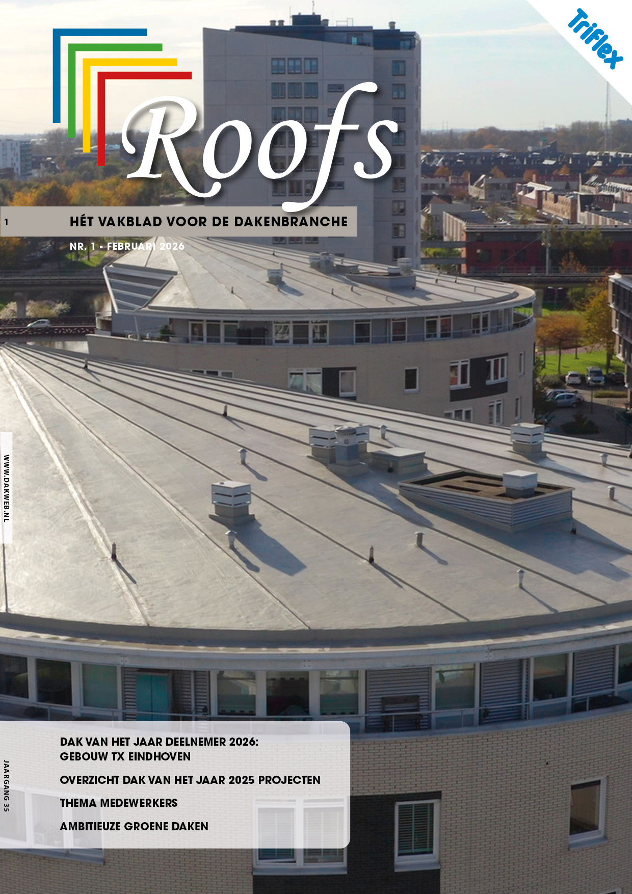 Cover of Roofs Magazine, February 2026
